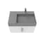 Castello Usa Amazon 30-inch White Right Vanity Set with Gray Top and Chrome Handles CB-MC-30W-CHR-2056R-GR - alternate 5
